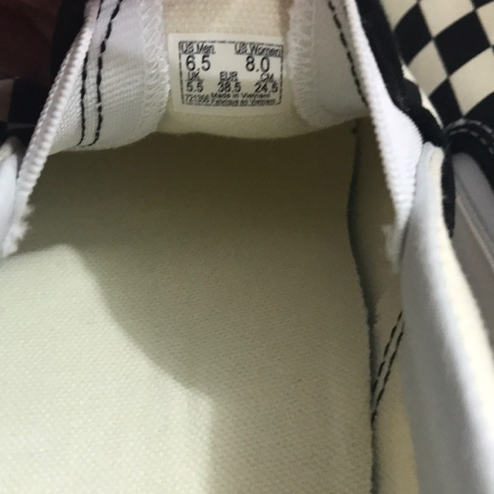 NWT VANS Classic Slip-On Gum Block Checkerboard W - Picture 8 of 8